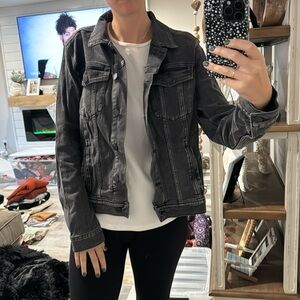 Black/dark gray Jean jacket size medium